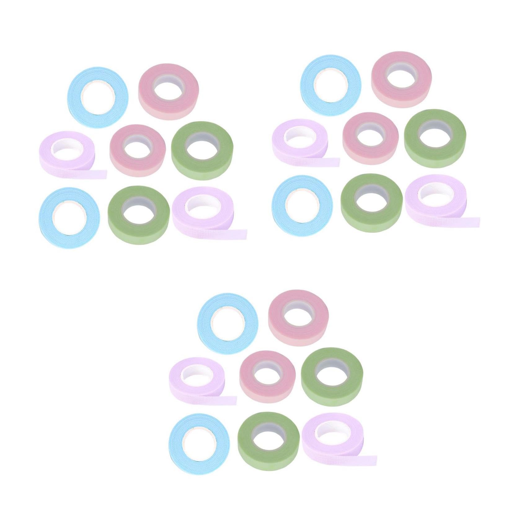 MAGICLULU 24rollos Cinta Para Aislamiento De Pestañas De Cinta Para Extensiones De Pestañas Soporte Seguro y Transpirable Para Salones y Casa