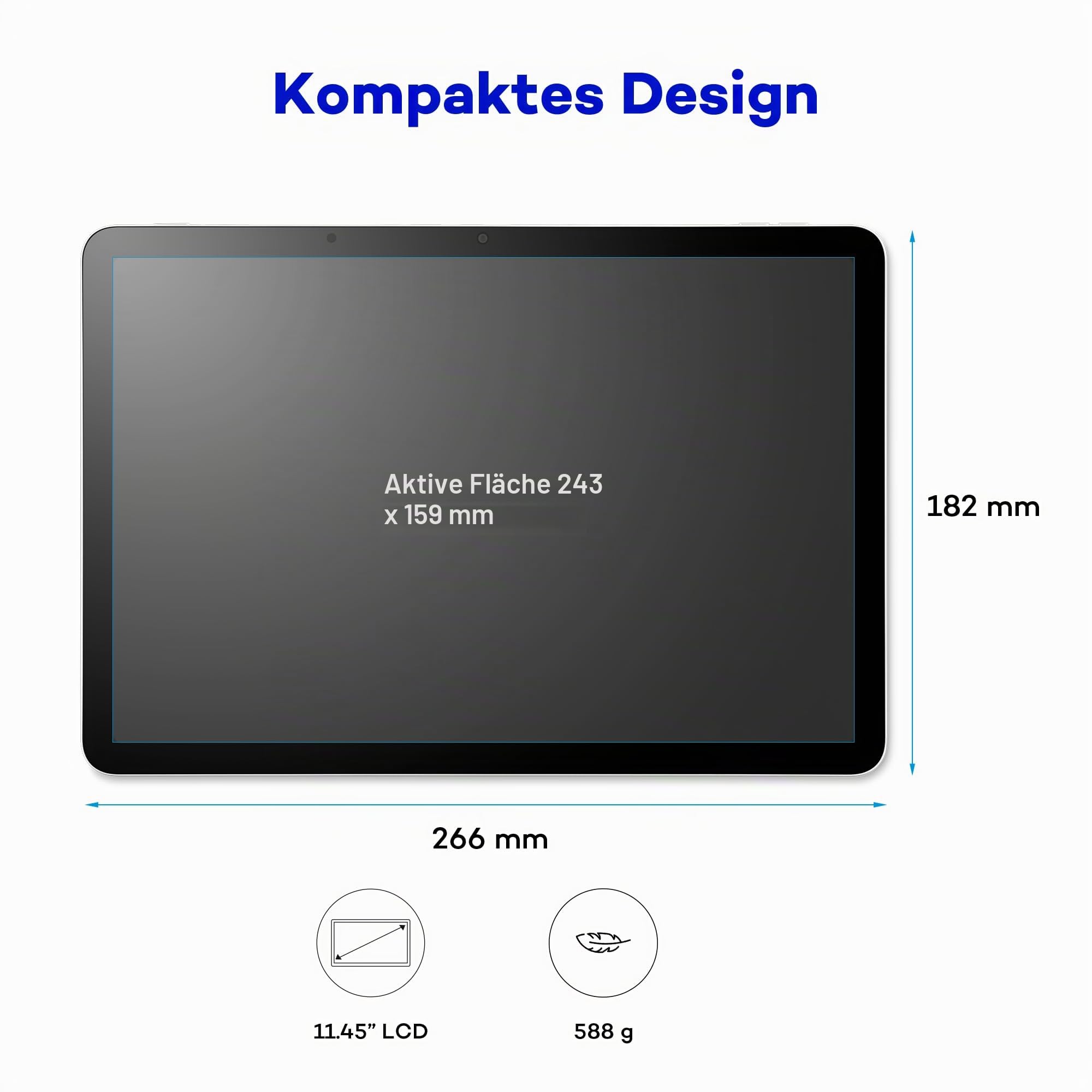 Wacom MovinkPad 11, EIN Android 14 All-in-One 11'' Zeichentablett für Junge Kreative. Mit Wacom Pro-Stift 3, einem scharfen Bildschirm, blendfreiem geätztem Glas, Front- und Rückkameras und