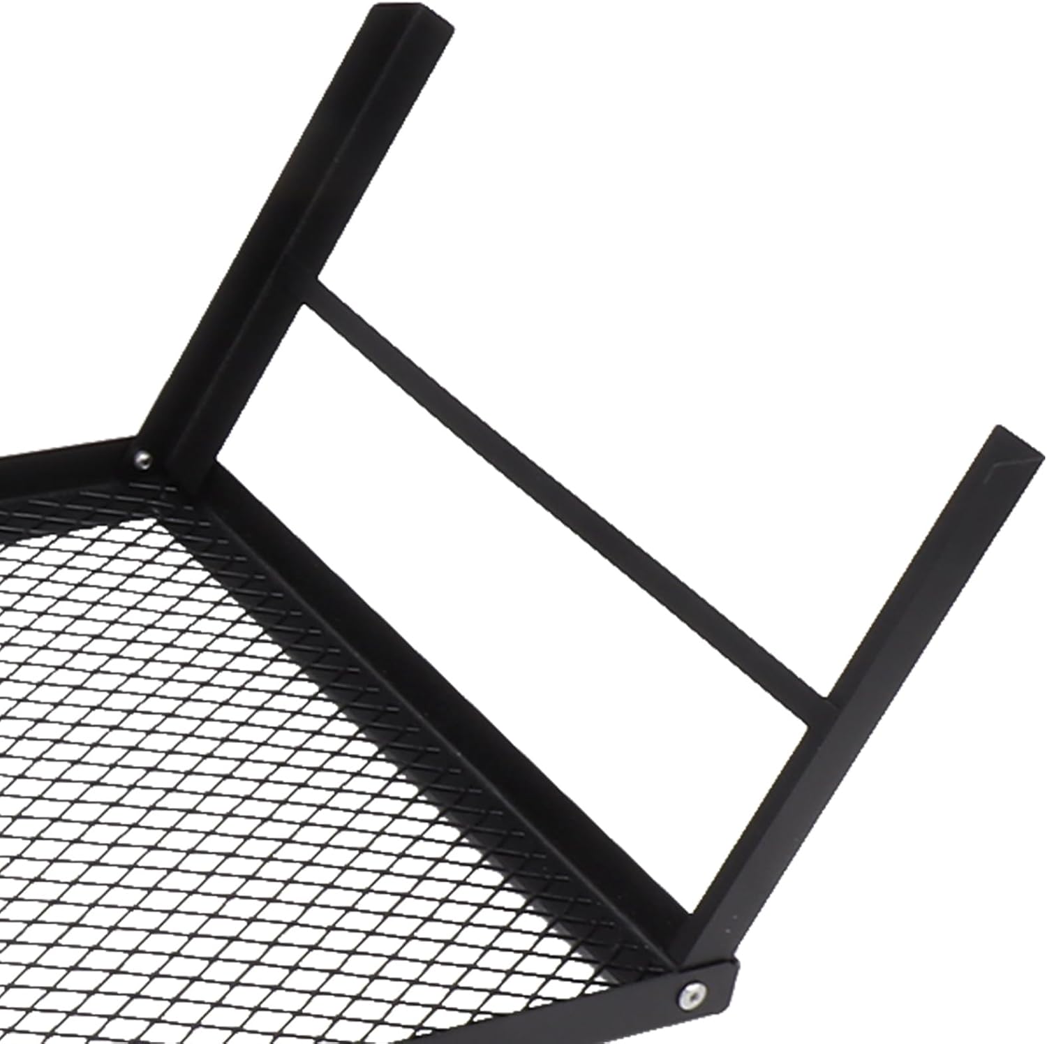 Folding Campfire Grill, Black, Rectangular, 6.3 x 21.7 x 11.8 inches, Camping Grill