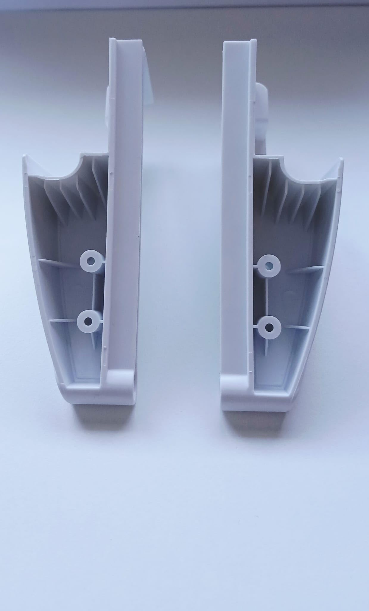 Genérico Conjunto de Soportes Laterales Derecho e Izquierdo para Botellero de Puerta de Frigorífico Compatible Liebherr – Recambio Compatible para Estante de Puerta - 5