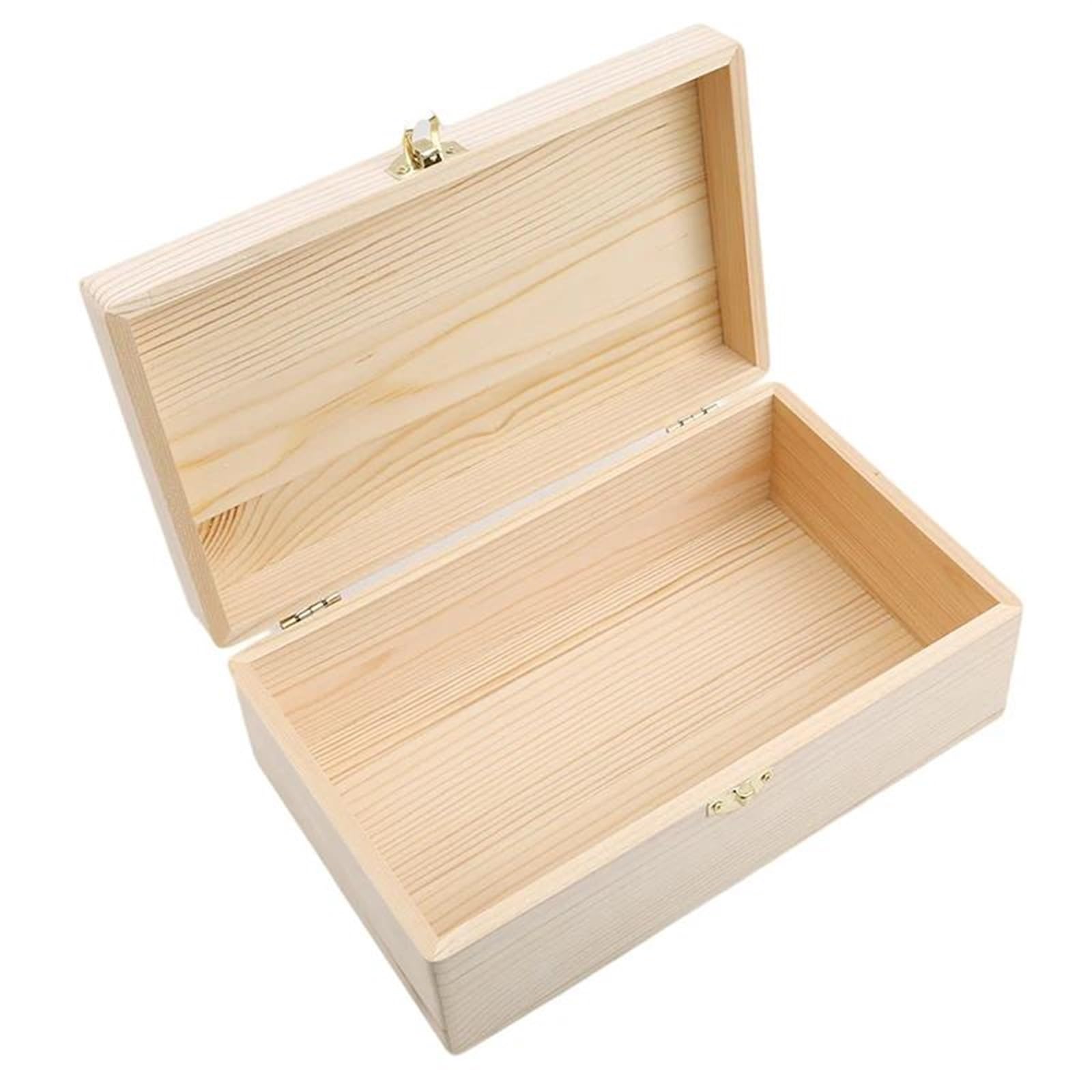 Joyeros Originales Caja Regalo Madera Maciza Hecha A Mano Caja Hogar Artesanal Almacenamiento Madera Rectangular Pino Escocés Color Registro Caja Hecha Mano Joyeros Mujer Joyero Madera