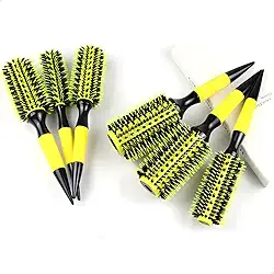 Conjunto 3 Escovas de Cabelo Profissionais - Cerdas de Javali, Cerâmica Thermal, para Todos os Tipos de Cabelo