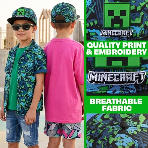 Image of Spongebob | Minecraft | Fortnite | Super Mario | Kids Baseball Cap & Sunglasses with UV Protection, Gifts for Boys