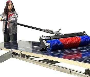 Amazon.com: ZNZHNSI Solar Panel Cleaning Roller Brush, 24FT