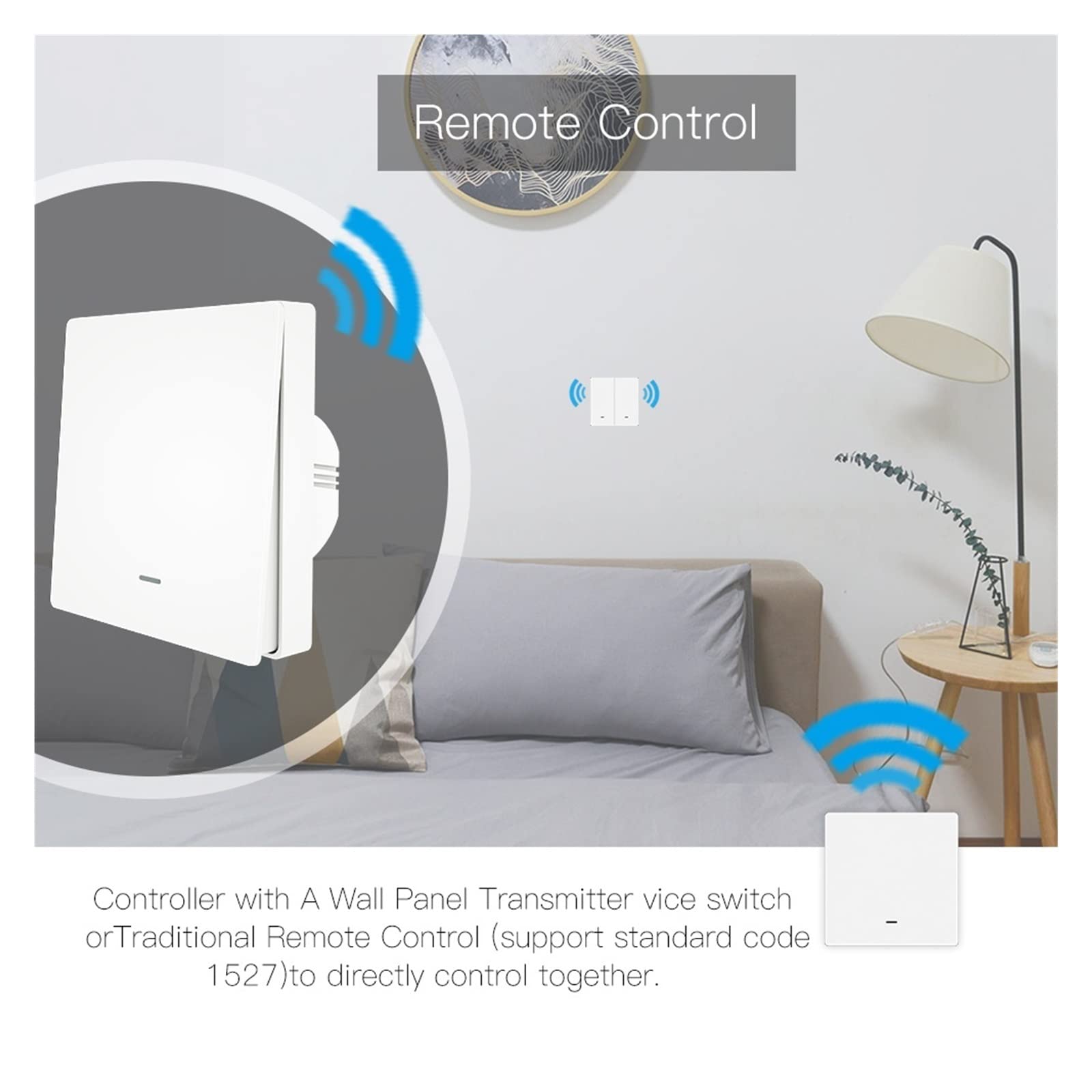Dotykowy włącznik światła, Inteligentny przełącznik Wi-Fi Przełącznik ścienny Inteligentny przycisk Gniazdo ścienne Wsparcie Inteligentne życie Inteligentny dom(Kit 3)