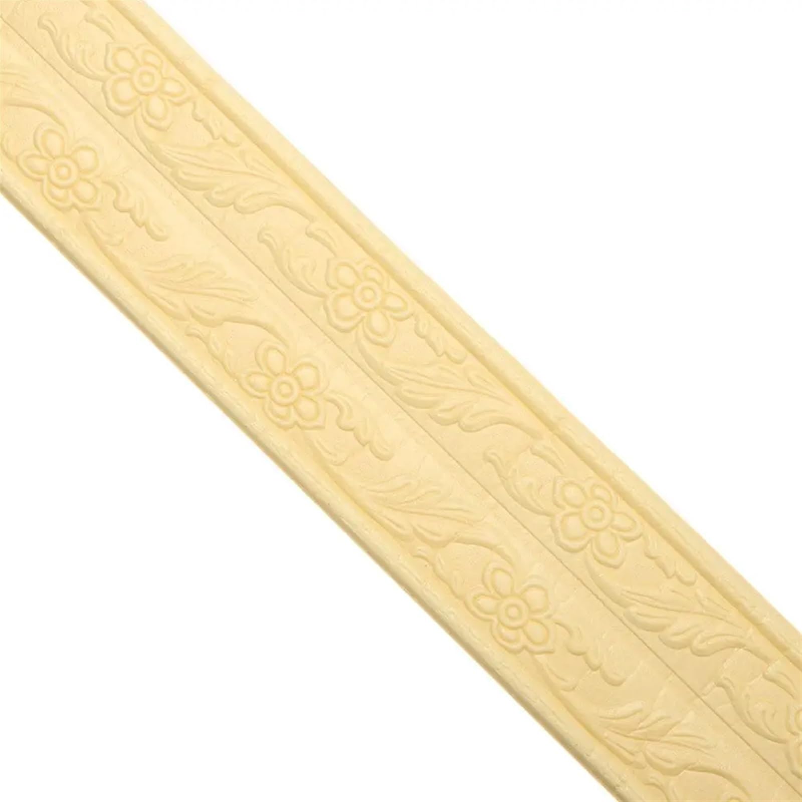 Yxinaer Beige Dado Rail Self Adhesive Wall Stickers Self Adhesive Border Skirting Waterproof Baseboard Wallpaper Ceiling Decorative Strip Home Decoration(Beige)