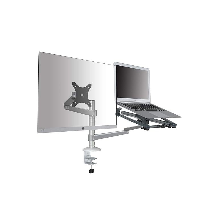 Buy 1inchome Monitor and Laptop Mount, 2in1 Adjustable Dual Arm Desk