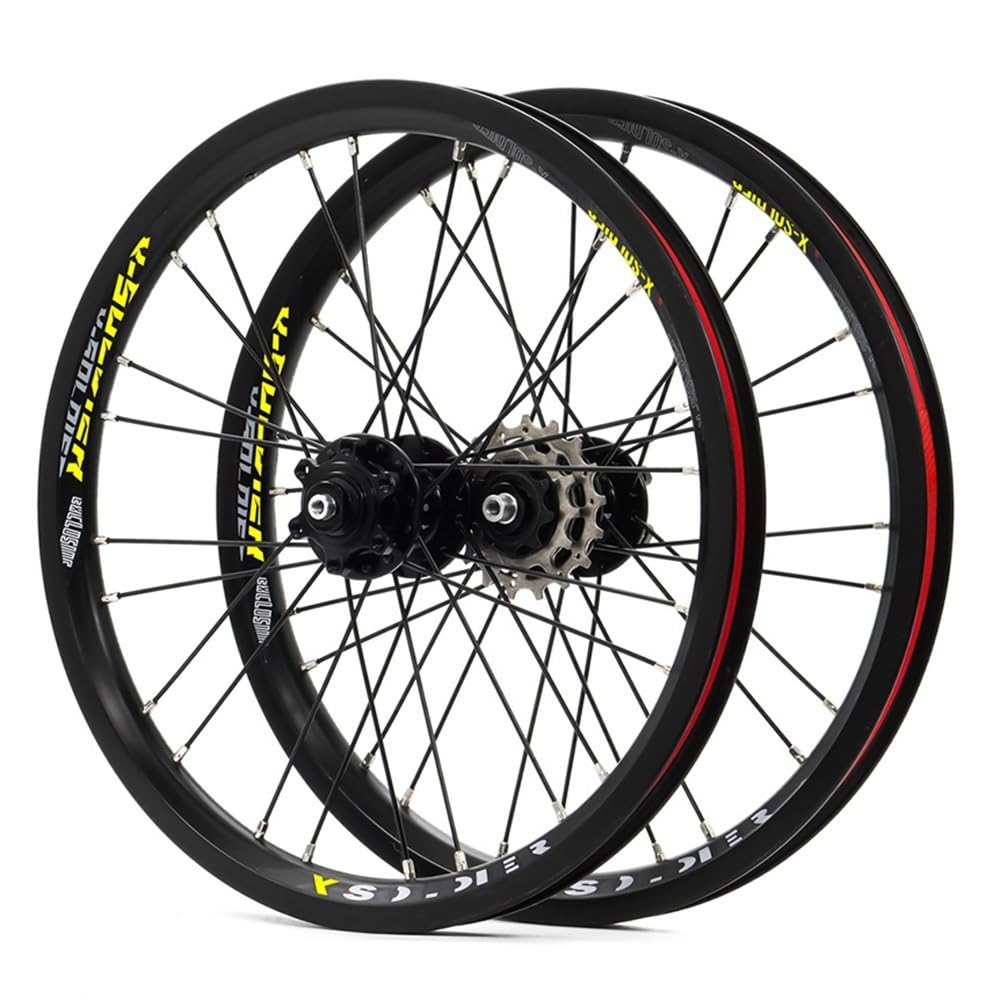 16" Juego de Ruedas de BMX + Volante de inercia 3 velocidades 9-13-17T