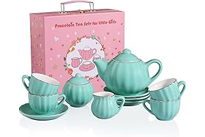 Sweejar Tea Set for Little Girls,Tea Party Set for Kids