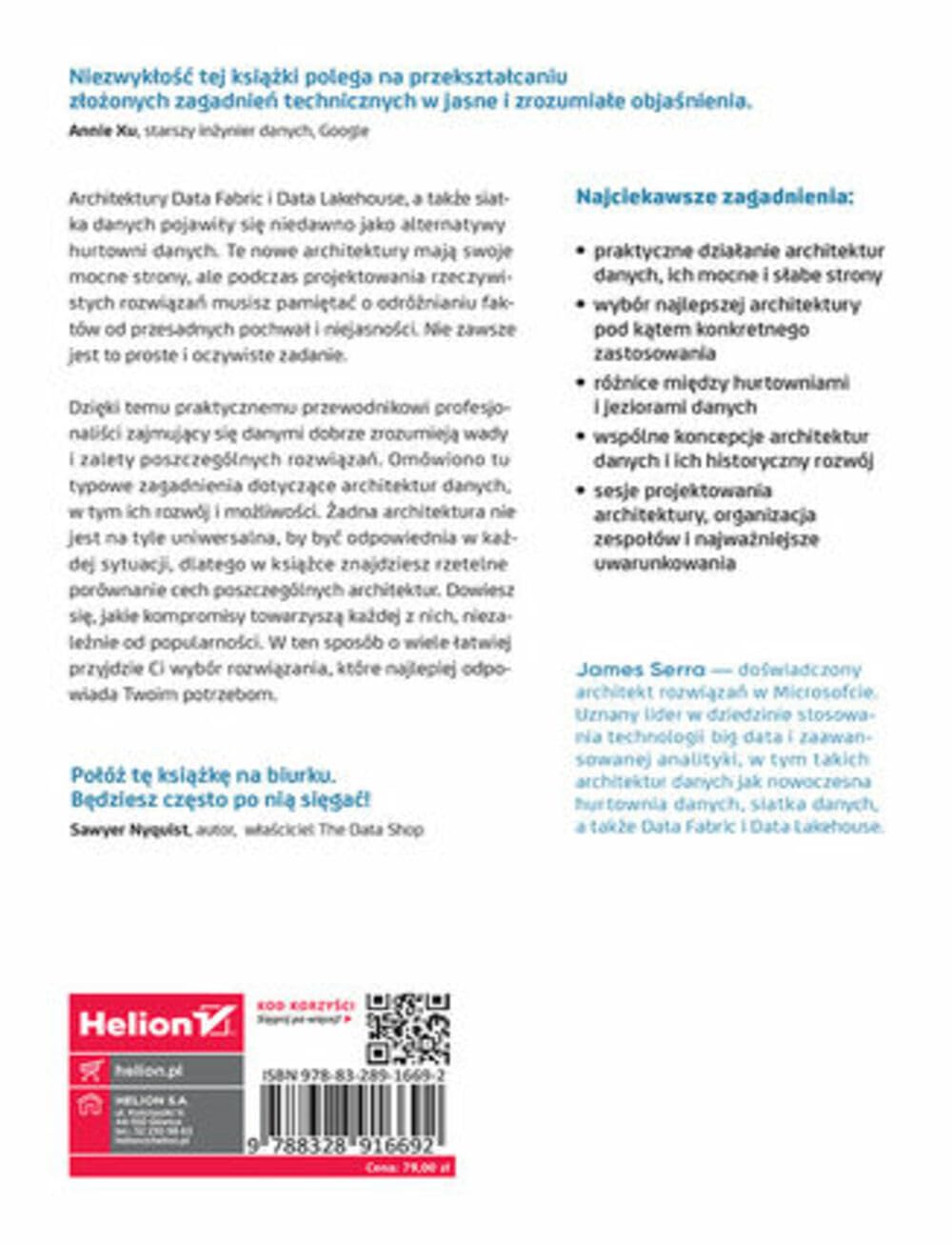 Nowoczesne architektury danych: Przewodnik po hurtowni danych, siatce danych oraz Data Fabric i Data Lakehouse