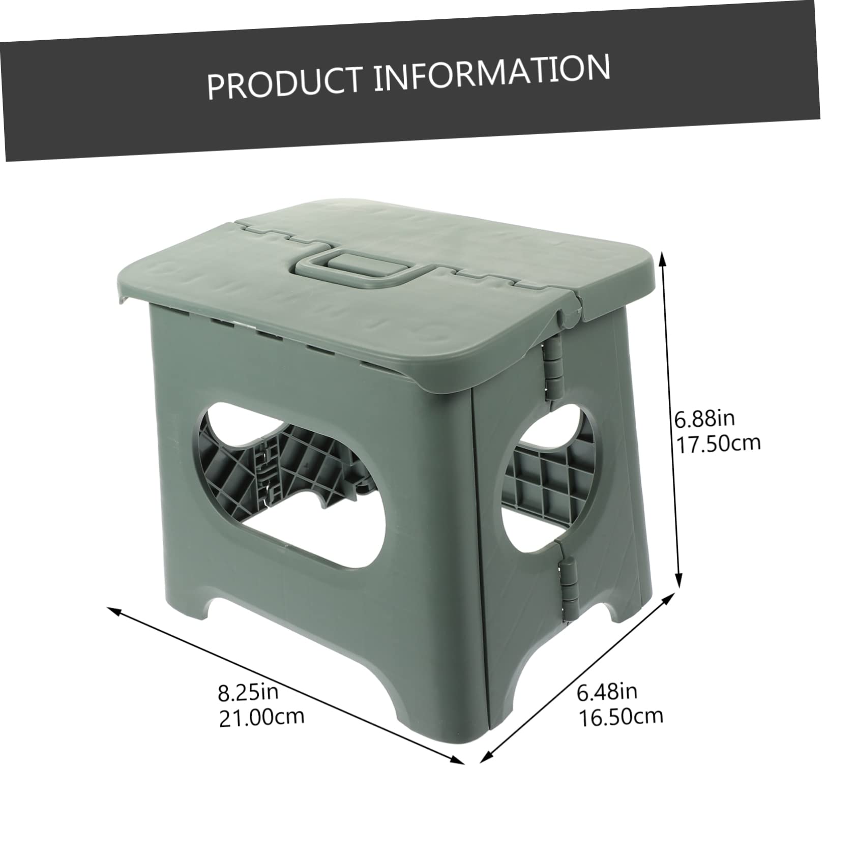 HANABASS Folding Chairs Foldable Collapsible Portable Folding Fishing Picnic Seat Outdoor Patio Camp Camping Stool Foldaway Stools Olive Green Plastic