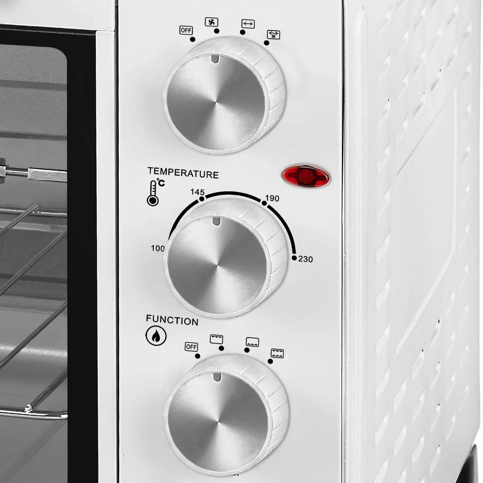 Infiniton HSM26B61 Four conventionnel de table (60 l, 2500 W, température jusqu'à 230°C et minuterie jusqu'à 60 minutes, four portable, blanc)