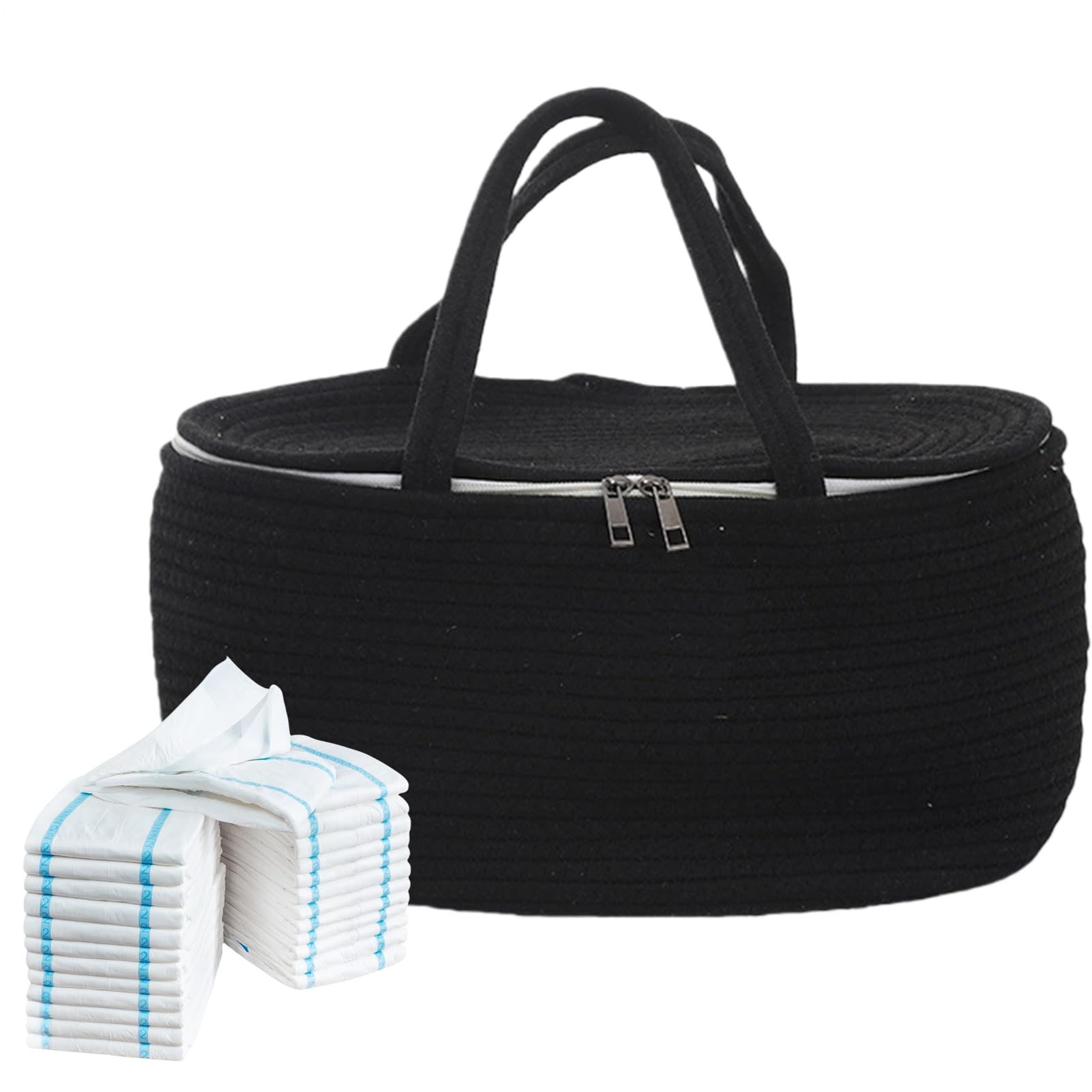 Cesta De Pañales Para Bebé Bolsa Portátil De Gran Capacidad