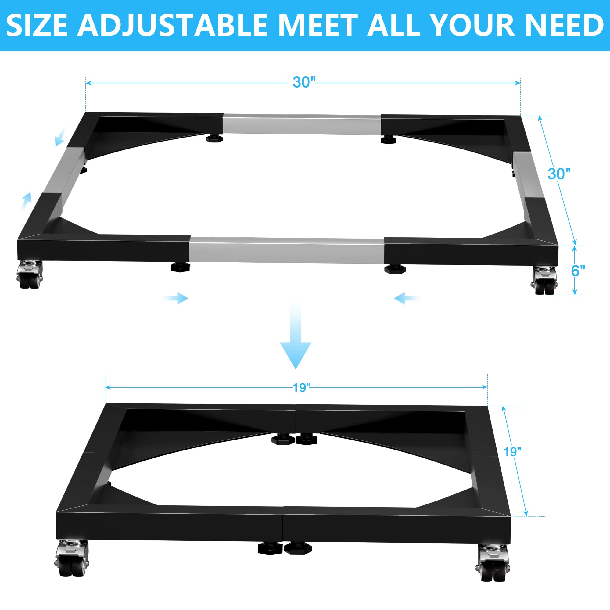 TAILGRILLER Universal Smoker Stand for 30 and 40 inch Electric Smoker, Vertical Electric Smoke Grills, Stand Base for Outdoor Fire Pit, Electric Smoke Accessories for Outdoor Camping