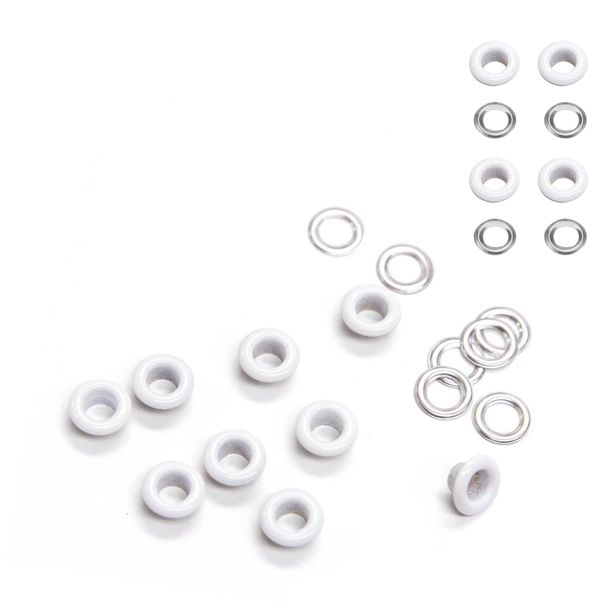 Weddecor 5mm Brass Eyelets Grommets Washers 100pcs Leather Craft Pack