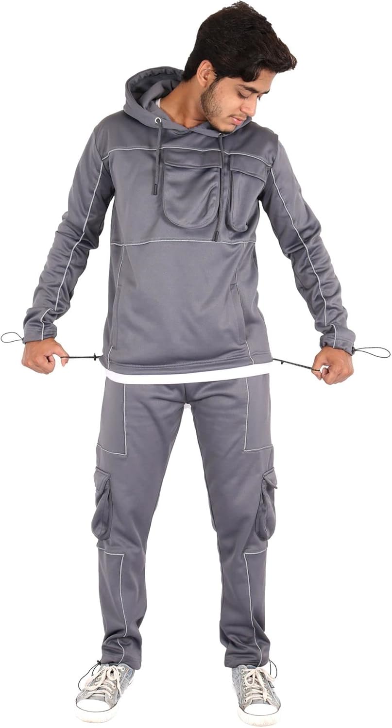 A2Z Mens Plain Athletic Tracksuit Top with Joggers Sweatpants Casual Mens Gym Wear Exercise Adults Fashion Outfit Jogging Suit Workout Running Jogging Joggers Adults Activewear S, M, L, XL