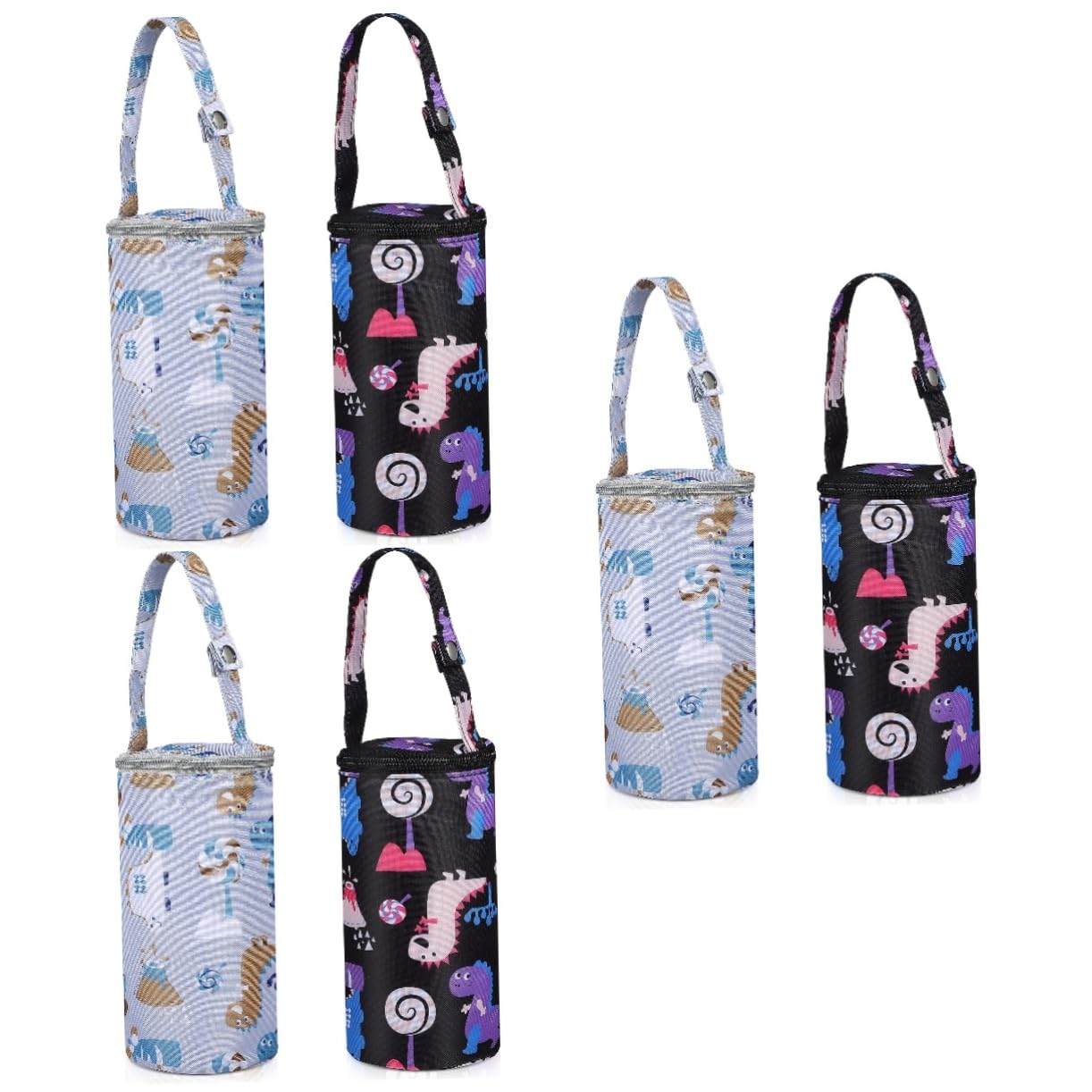 Abaodam 6 Piezas Bolsa Termica Biberon Frío Mamá Tapa De Botella De Vidrio Bolsa Porta Botella De Agua Bolsa Aislante para Botella De Leche La Leche Bebé Manga Papel De Aluminio