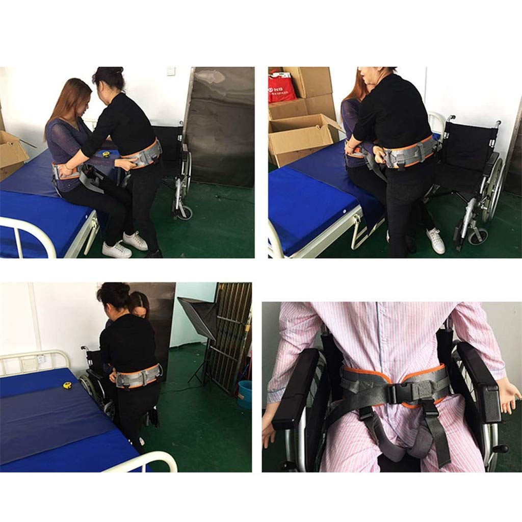 Cinturón de transferencia de marcha, con asas Cinturón auxiliar que camina Cinturón de desplazamiento Dispositivo de elevación auxiliar de cinturón de desplazamiento,M