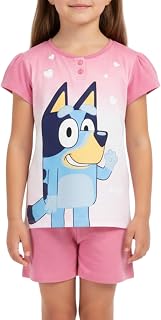 BlueY Mädchen Pyjama, 2-Teilig Set T-Shirt und Langer Hose, Geschenkbox Inklusive, Größen 3 bis 6 Jahre