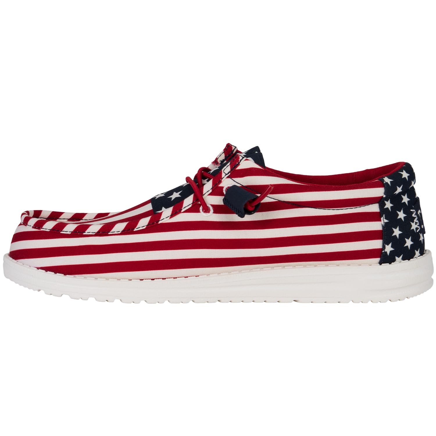 HEYDUDE Wally Patriotic, Mens Shoes, Slip-on Loafers, Comfortable  Light-Weight
