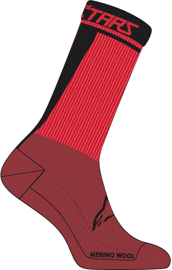 Alpinestars Merino Socks 24 Red Black S 2021 2021