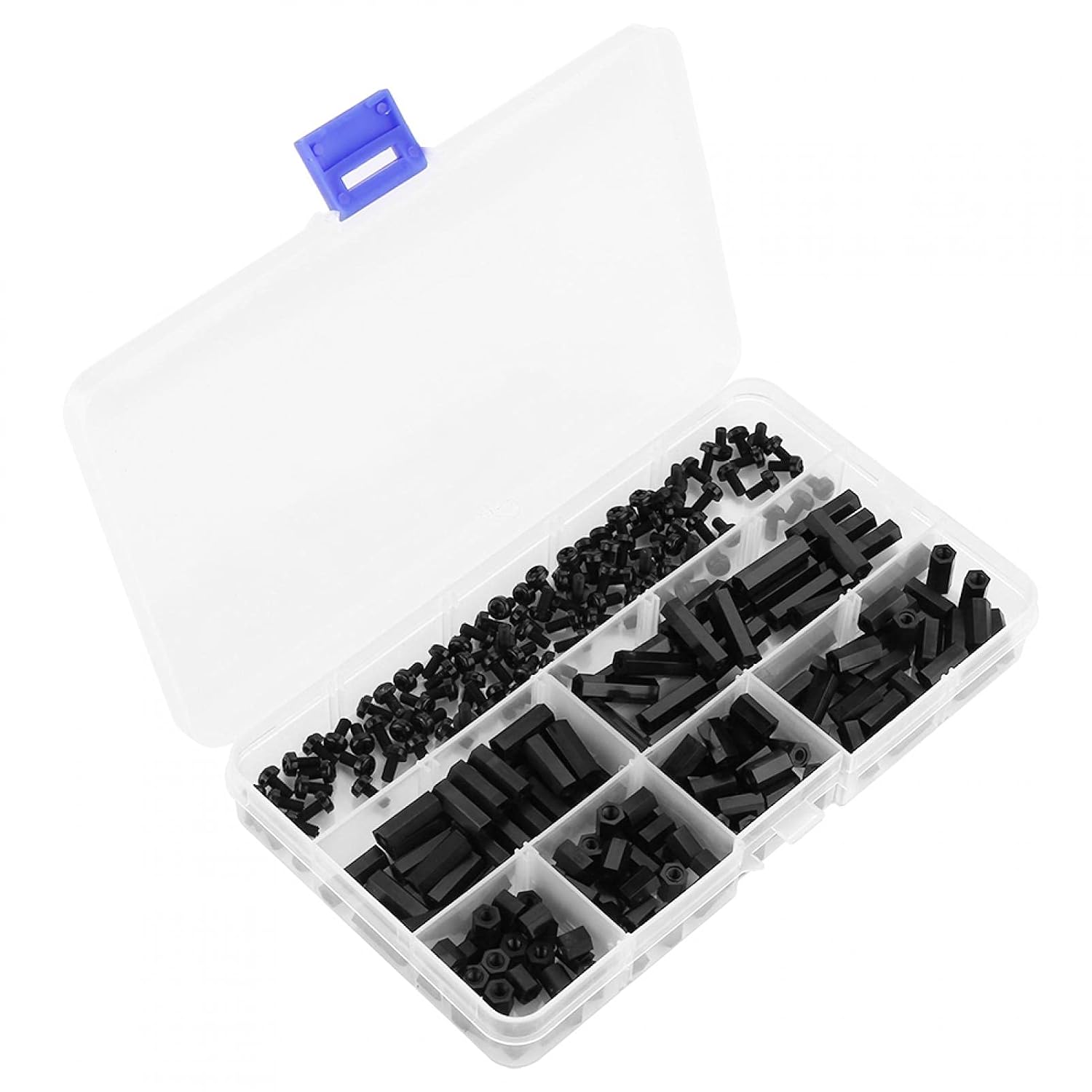 Nylon Hex Spacer Standoff, Spacer Assorted Kit 250Pcs Nut Assorted Kit