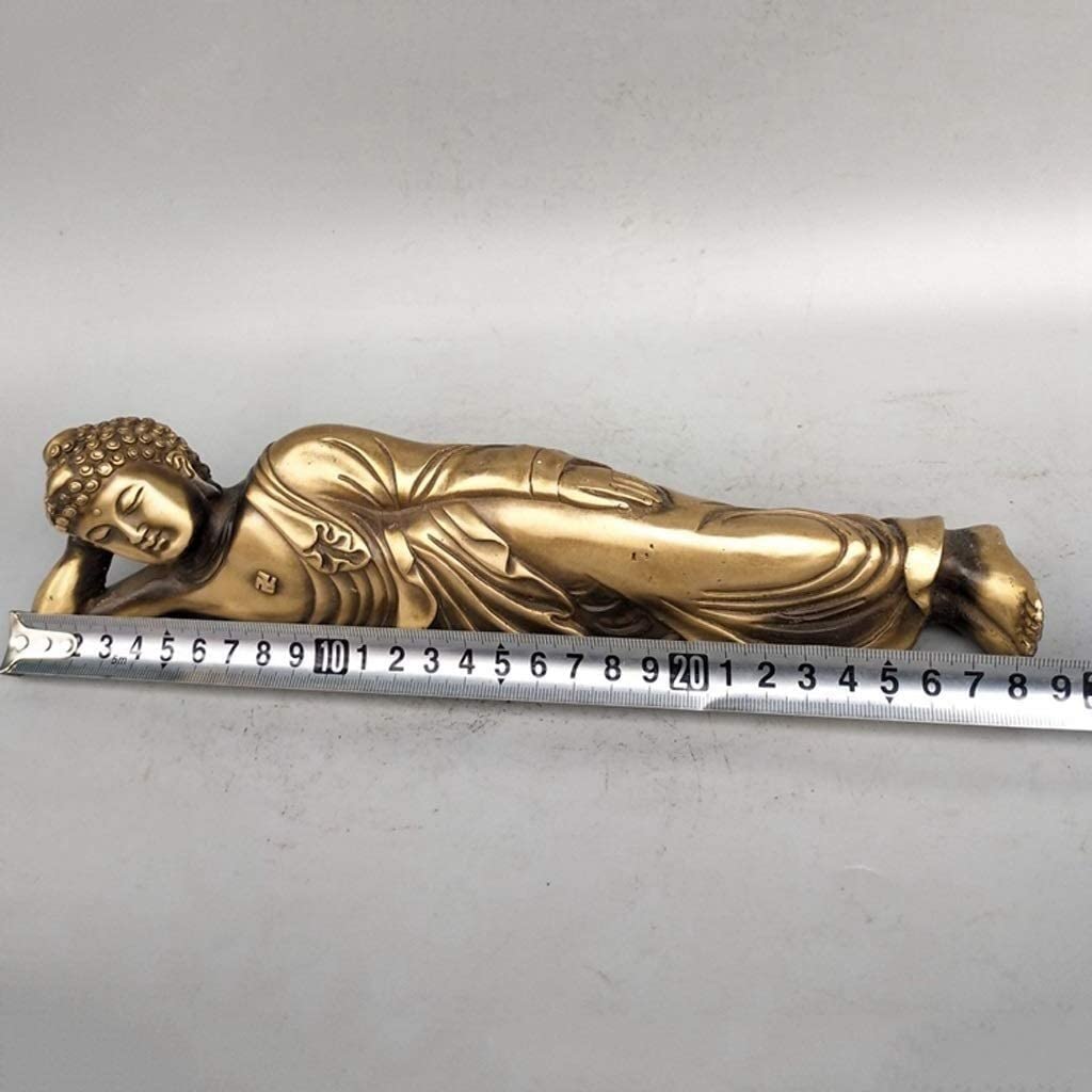 Figuras tibetanas/de Buda, Escultura de adoración Budista, decoración de Feng Shui, Estatua de Buda, Estatua de Buda reclinable, Escultura de meditación de Nirvana for Dormir, Figura Budista
