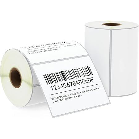 Amazon.com: BETCKEY - Etiquetas de envío de 3.9 x 3.0 in y multiusos  compatibles con impresora de etiquetas Zebra \u0026 Roll, adhesivo premium y  perforado [2 rollos, 1000 etiquetas] : Productos de Oficina