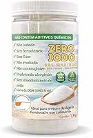 Sal Marinho Integral Moído Sem Iodo 1Kg 100% Natural Cloreto de Sódio, Pote Sal Culinário