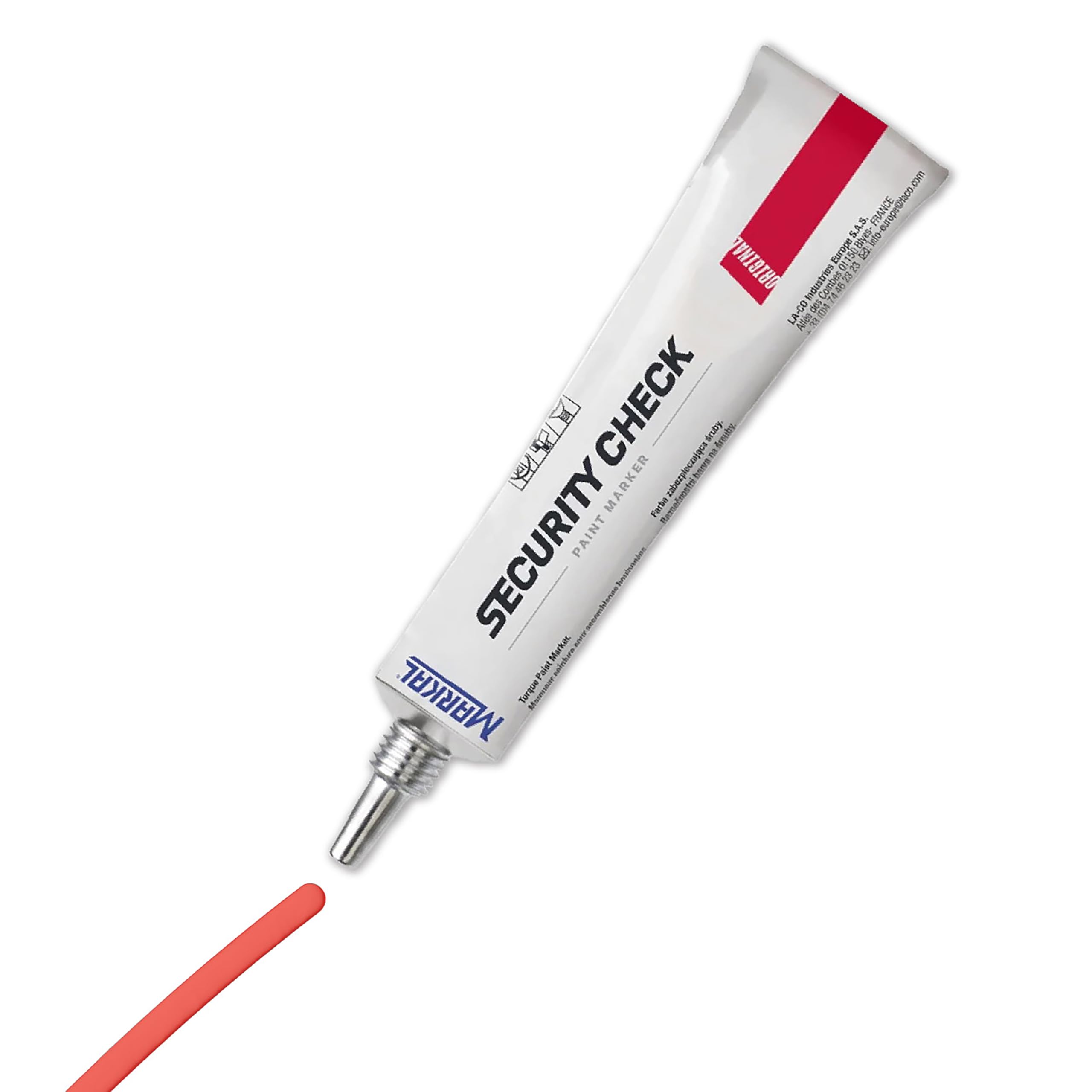 Markal 96670 Security Check Marqueur de peinture, Rouge, 50 ml (Lot de 1)
