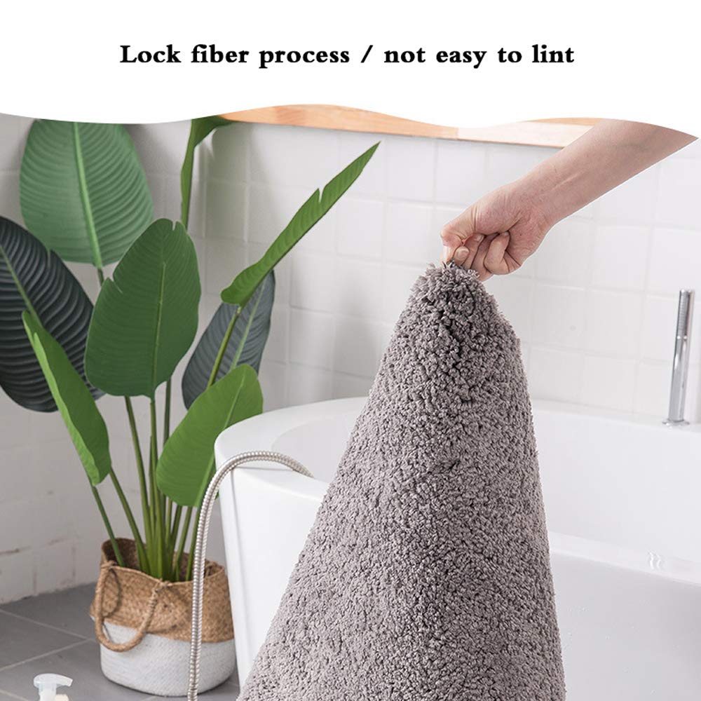 Stuoia Tappeto da Bagno in Microfibra, Shaggy Tappeto, Tappeto da Bagno in Microfibra, Tappetini Antiscivolo, Tappetino per Doccia Durevole, Beige, 80 * 200cm