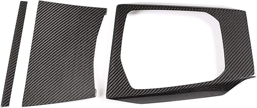 Miniatura 2 de YIWANG - Cubierta para panel central de consola de fibra de carbono suave, 3 unidades, para BMW 3 Series G20 G28 2019 2020, accesorios para volante