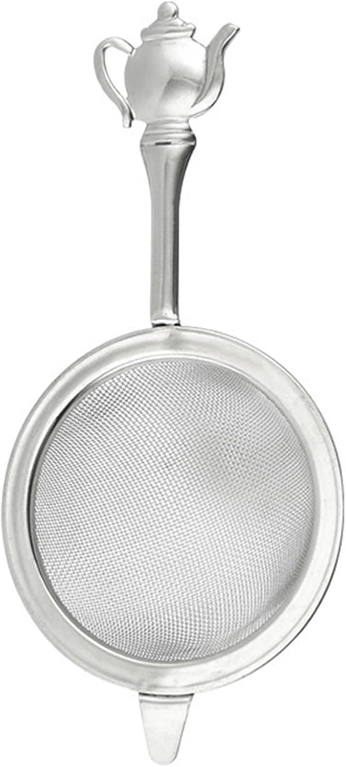 Ciieeo Long Handle Tea Strainer Fine Mesh Stainless Steel Tea Filter Colander 6.5cm for Loose Leaf Brewing