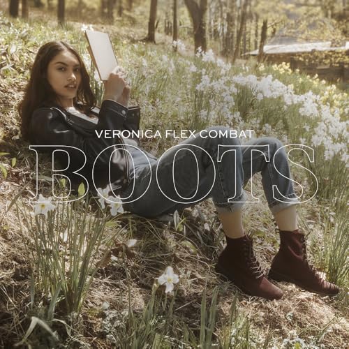 Image of Frye Veronica Women's Combat Boots Crafted from Hand-Burnished Vintage Italian Leather with Genuine Stitch-Down Welt Construction and Leather Lining - 6 inch Shaft Height