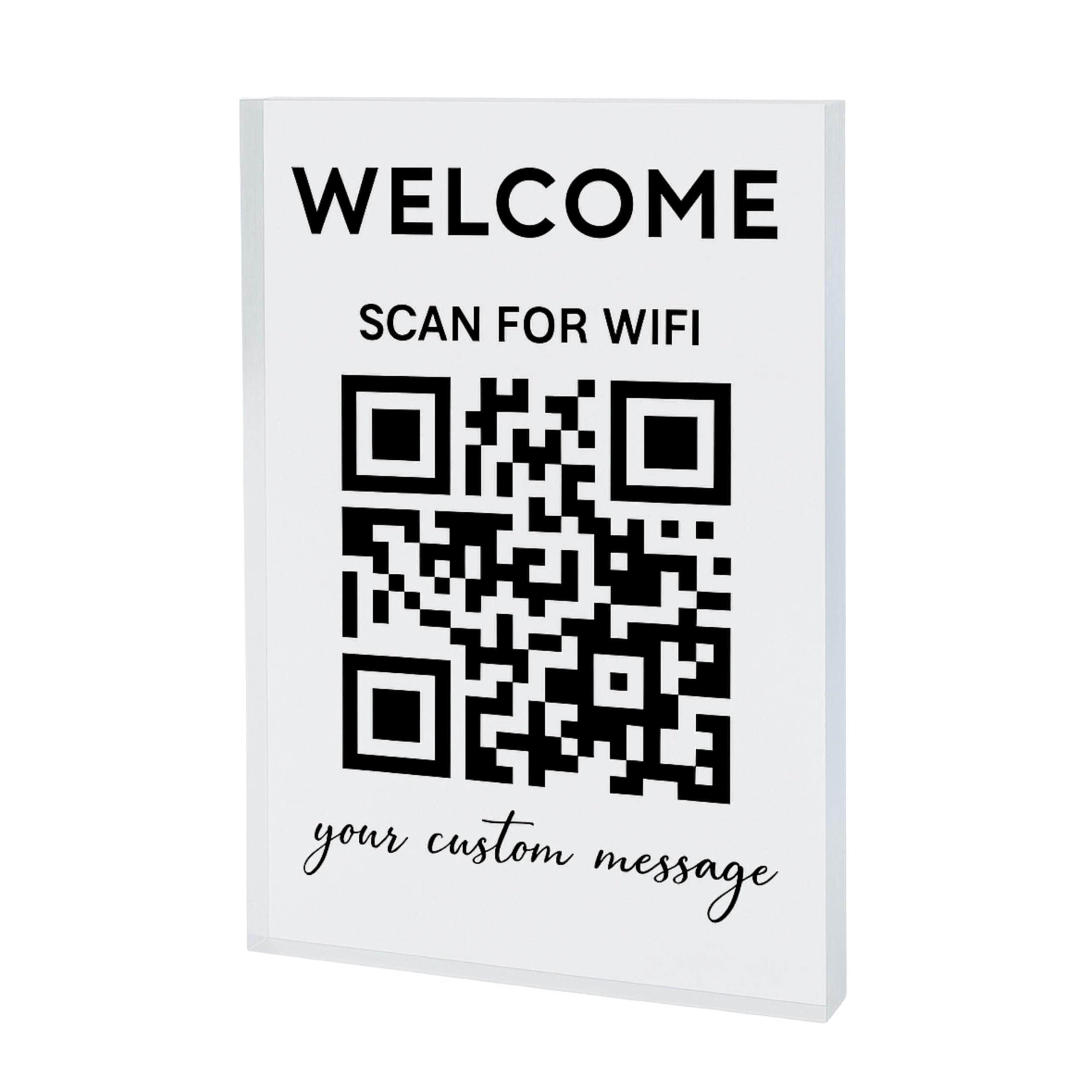 Amazon.com: Personalized Wifi Sign – Scan and Connect, QR Code