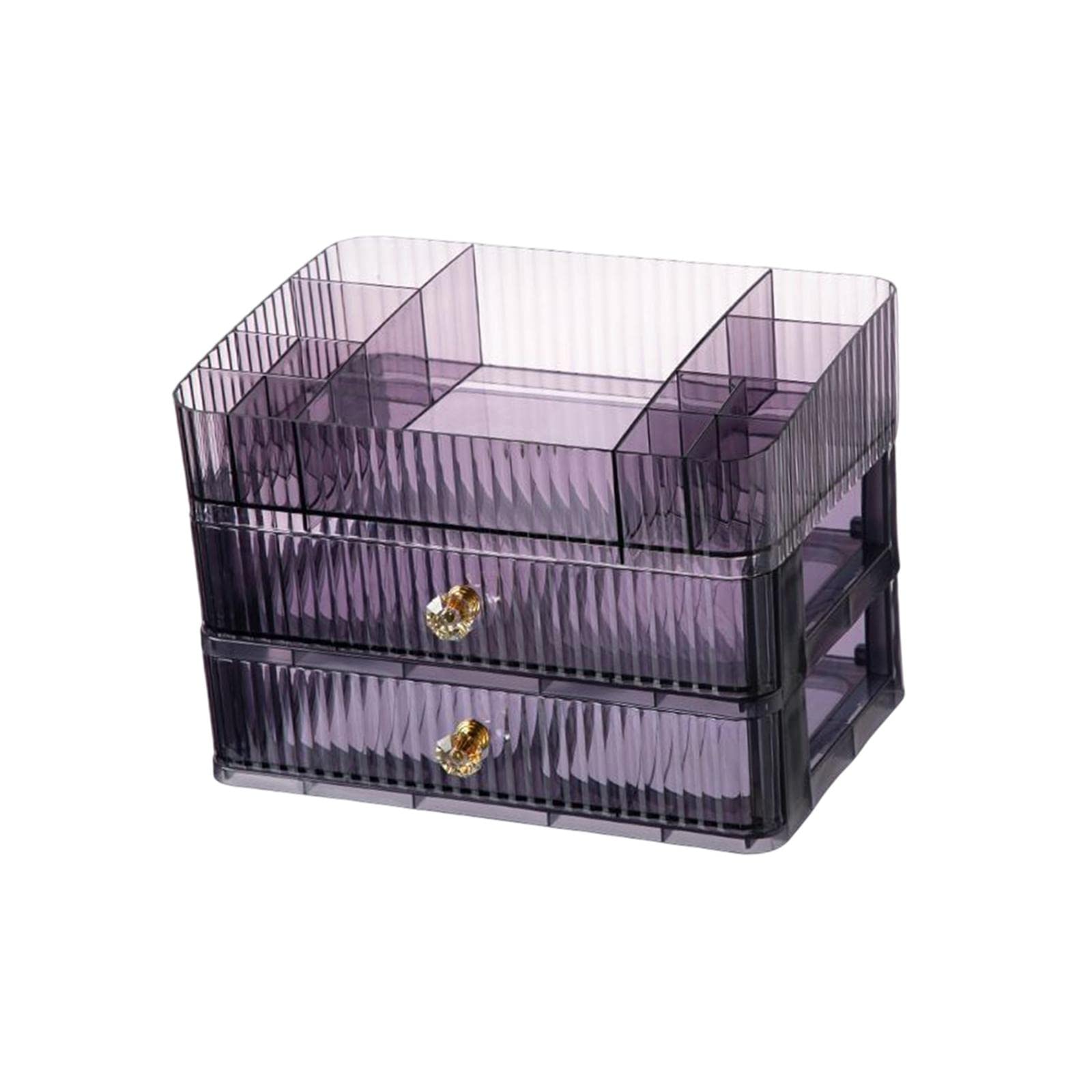 LOOM TREE® Makeup Cosmetic Organizer Cosmetic Display Lipstick Organizer for Desktop 3 Tier Violet | Household Supplies & Cleaning | Home Organization | Storage Boxes 3