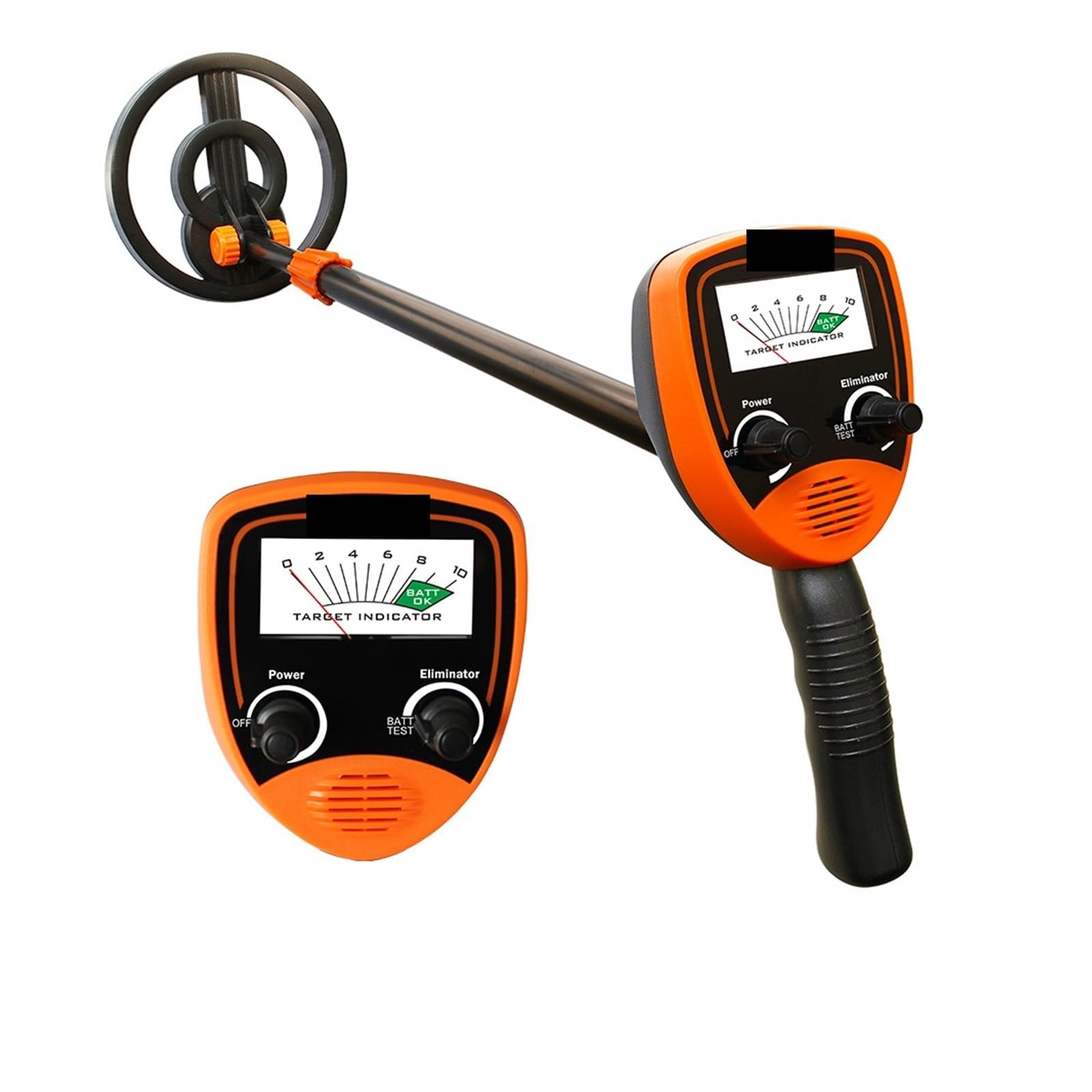 Wykrywacz metali o wysokiej czułości Wykrywacz metali złota dla dzieci 10-100 cm, wysoka czułość, tryb wszystkich metali i dysków, cewka Pinpointer 6,8 cala, prezent dla dzieci(3)
