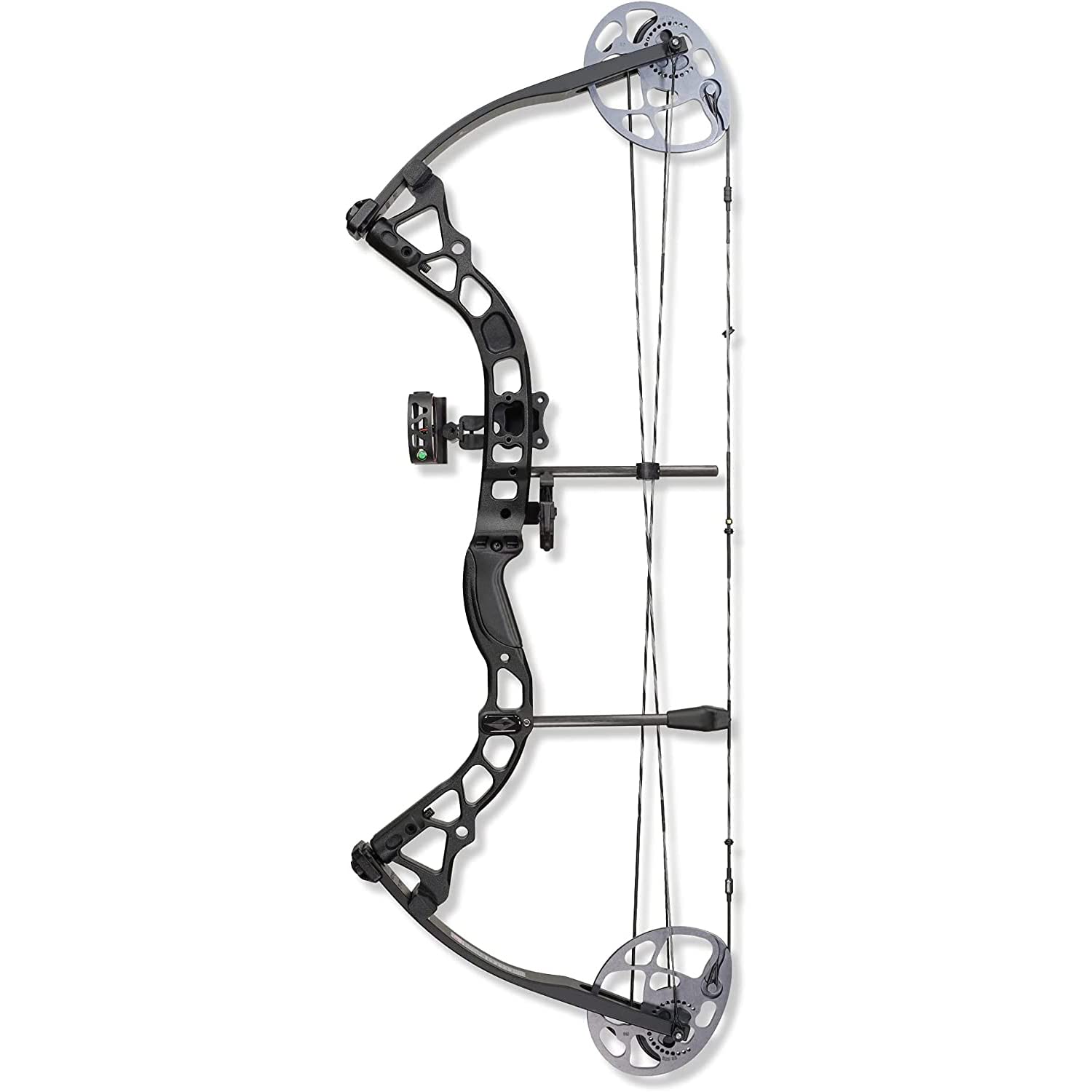 DIAMOND ARCHERY Prism Fully Equipped Adjustable Durable Compound Bow, 5-55 lbs, Black, Right Hand