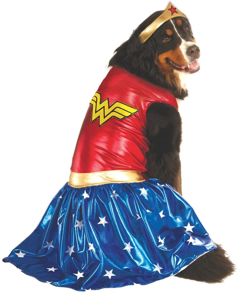 Rubie'S - Disfraz Unisex para Adulto, 580286, Oficial de Rubie s DC Comic Wonder Woman, Regalo de superhéroe, Perro grande, Talla XXXL, Negro, XXL UK