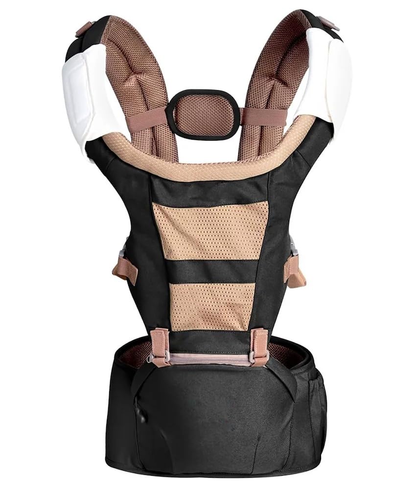 DC96 Royal Hip Seat Baby Carrier with 4 Carry Positions, Baby Carrier with Hip seat for 6 to 24 Months Baby, Adjustable New-Born to Toddler Carrier, Max Weight Up to 15 Kgs (Black)-image-22