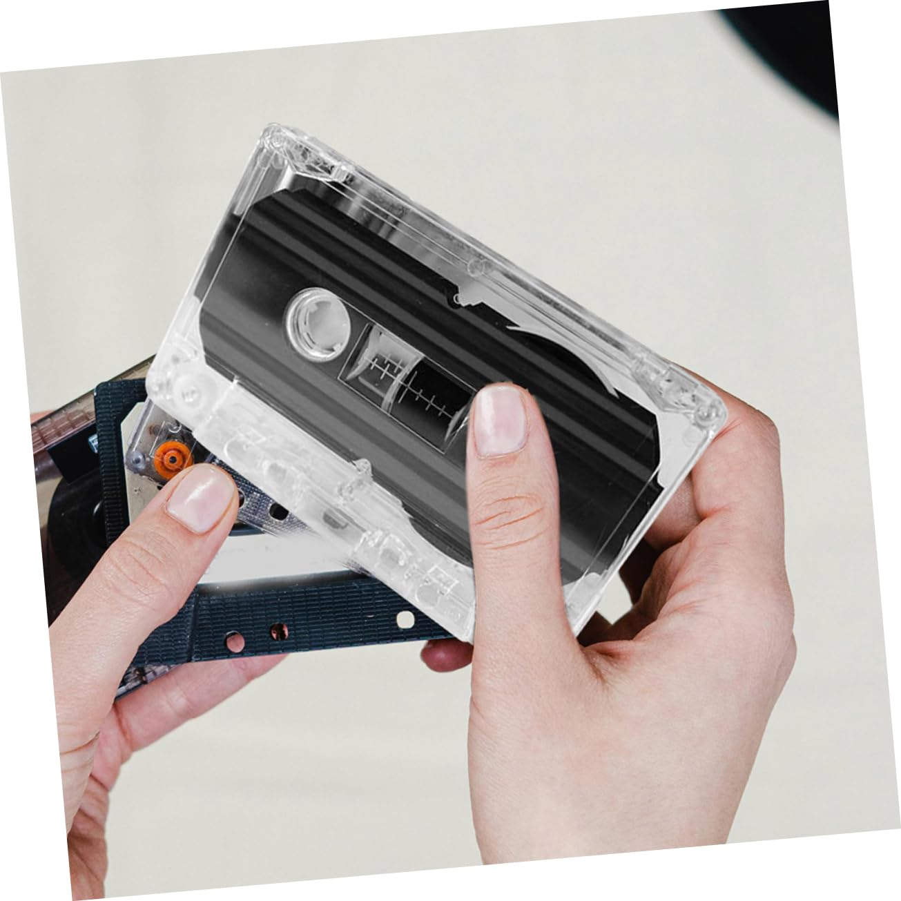 jojofuny Support De Cassette Plastique Transparent Lot De 6 Boîtes De Rangement pour Cassettes Audio Compactes Protection Et Organisation pour Bureau Et Maison