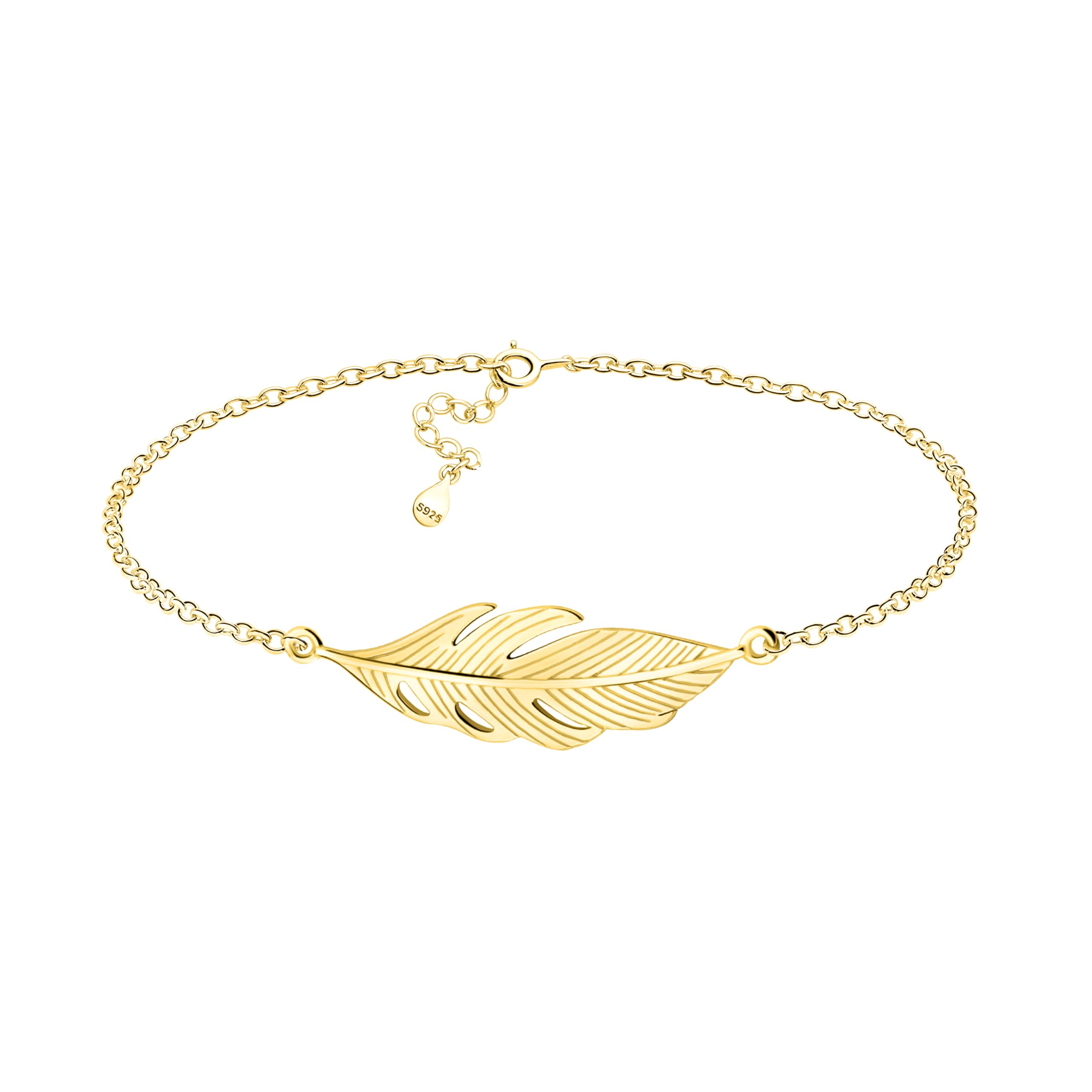 Sofia Milani - Bracciale da Donna in Argento 925 - Ciondolo a Piuma Ala Angelo