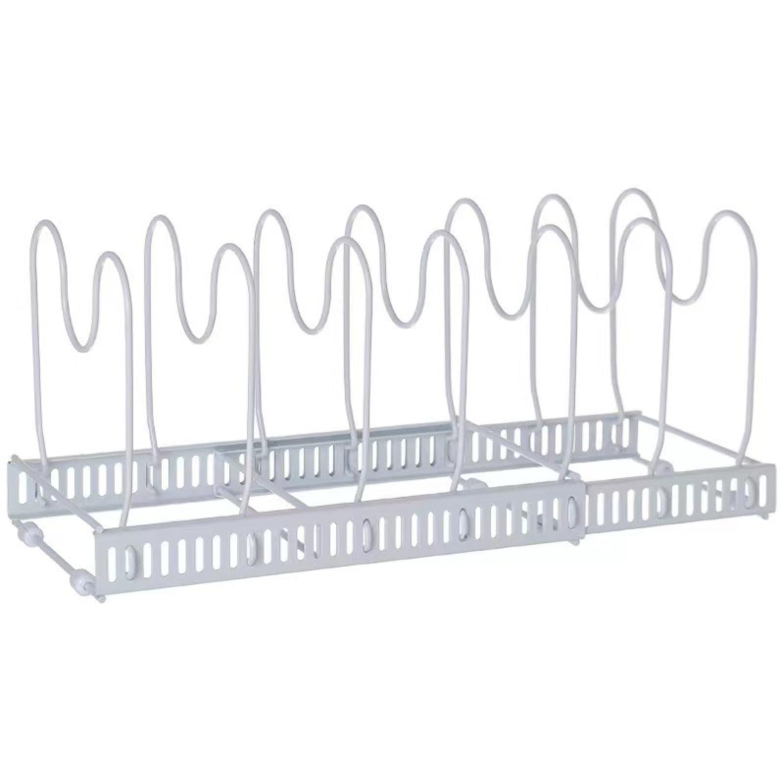 JLISENYIG Adjustable Kitchen Rack for Bowls, Dishes, and Pot Lids