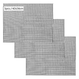 ✔Einsetzbar für jede art von grill - Mesh-Design der Grillmatte die platten je nach Bedarf auf beliebe Größe und Form zurechtgeschnitten werden.verwenden, um Fleisch, Steaks, Speck, Gemüse, Fisch, Garnelen und andere zubereitet.