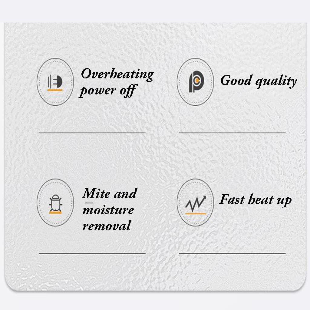 Manta eléctrica Manta eléctrica Ultra Suave y acogedora con Control Dual 10 Niveles de calefacción Manta térmica con Apagado automático de 12 Horas