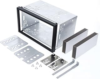 Audioproject A145 Car Radio Mounting Frame Double DIN Mounting Frame Metal for 2DIN Radio Fascia Car Radio Mounting Frame for VW Golf Opel Corsa Astra Ford Smart Fiat Toyota Double DIN Shaft