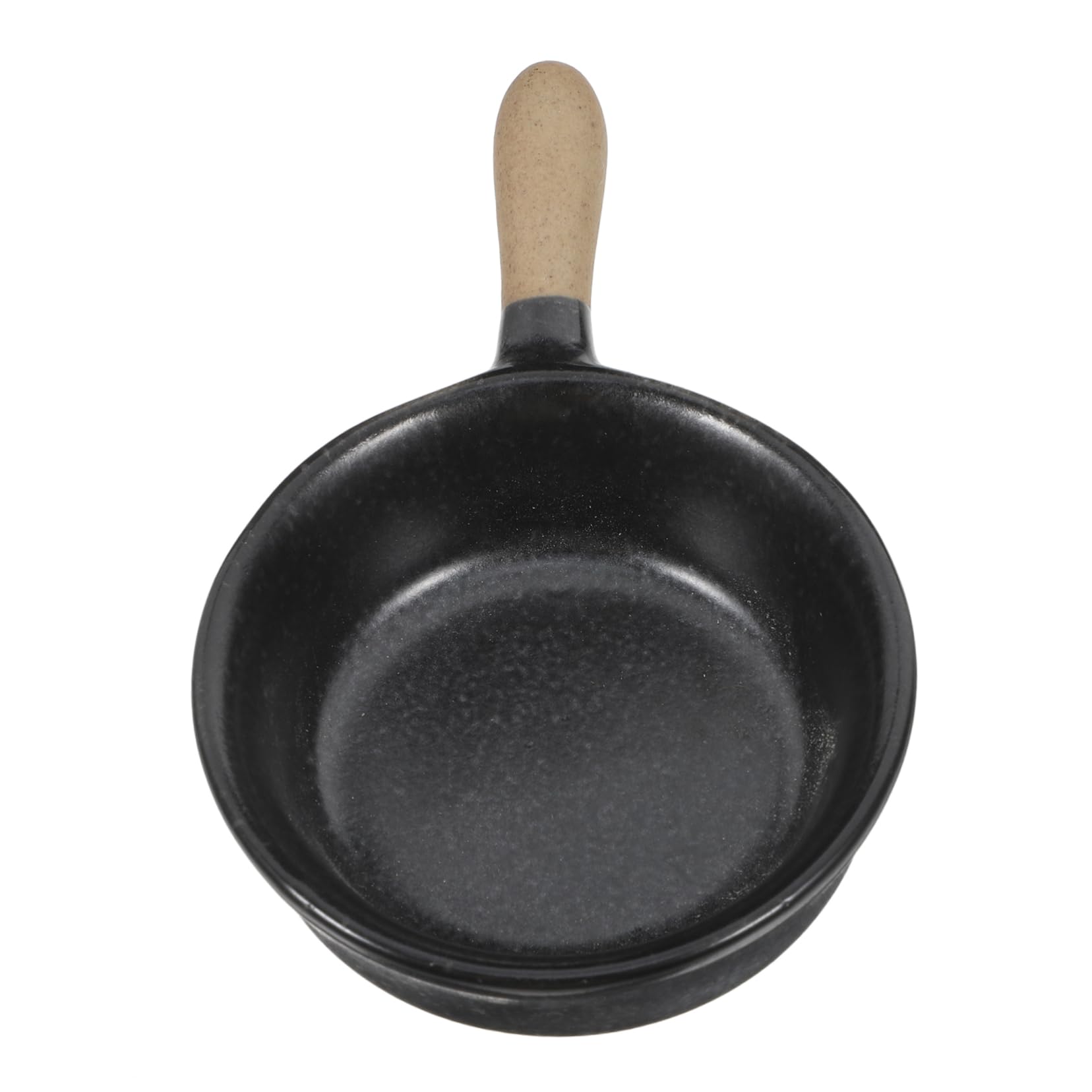 SOLUSTRE Small Ceramic Bowl with Handle for Dipping Sauces Soy Sauce Dish Black Porcelain Condiment Dish Ceramic Dish for Dipping Sauces Seasoning and Side Dish