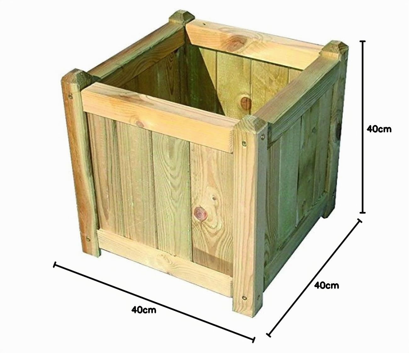 Blinky Bac à fleurs en bois Non assemblé