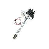 PerTronix D100700 Flame-Thrower Plug and Play Electronic Ignition Billet Distributor with Ignitor II Technology, Compatible with Chevrolet Small Block/Big Block, Vacuum Advance Black Cap