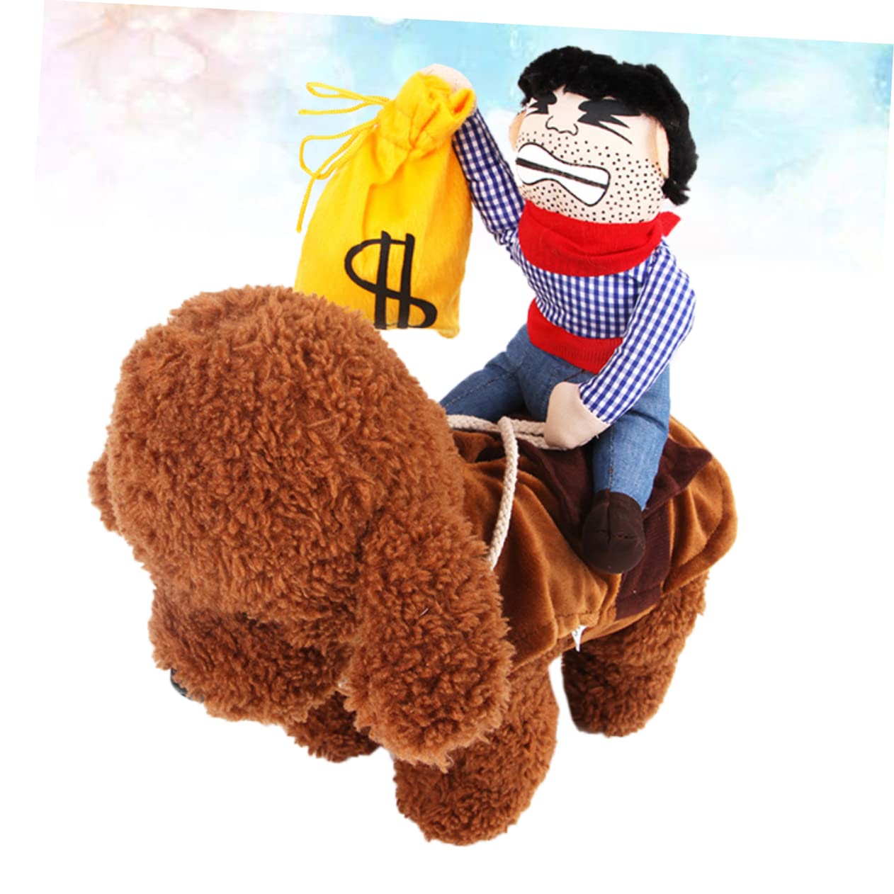 YARNOW 3 Costume Pet Cowboy con Outfit S per Abbigliamento Divertente per Feste Halloween e Speciali